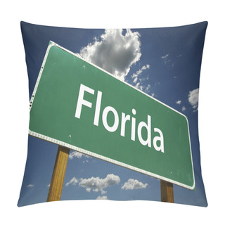 Personality  Florida Green Road Sign Pillow Covers