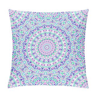 Personality  Abstract Seamless Vector Pattern. Mandalas In Blue, Pink And Green Colors. Template For Textile, Carpet, Wallpaper, Fabric, Wrapping Paper Pillow Covers