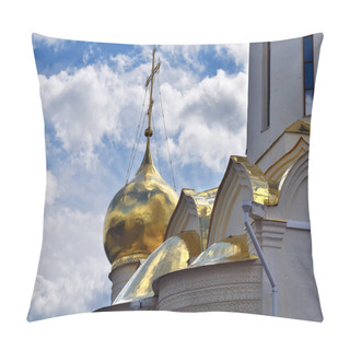 Personality  The Church Of St. Nikon Of Radonezh In The Trinity Lavra Of St. Sergius. The Most Important Russian Monastery And The Spiritual Centre Of The Russian Orthodox Church In The Town Of Sergiyev Posad Pillow Covers
