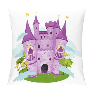 Personality  Purple Castle Pillow Covers