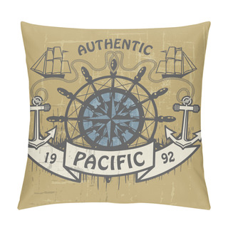 Personality  Authentic Pacific Stamp Pillow Covers