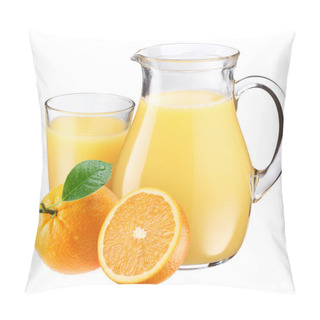 Personality  Orange Juice And Fruit. Pillow Covers