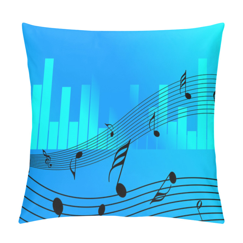 Personality  Music Background Pillow Covers