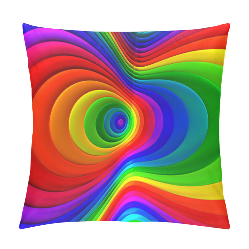 Personality  Multicolor abstract shape background pillow covers