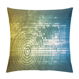 Personality  Business Technology Background Pillow Covers
