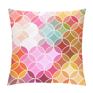 Personality  Stained Glass Vector Background. Pillow Covers