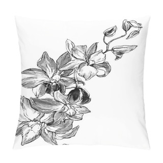 Personality  Decorative Orchid Flowers Pillow Covers