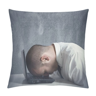 Personality  Stressed Businessman Pillow Covers