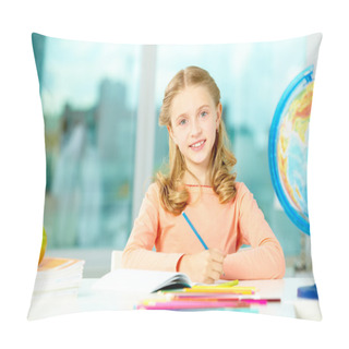 Personality  Girl In School Pillow Covers