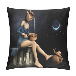 Personality  Surreal Woman Pillow Covers