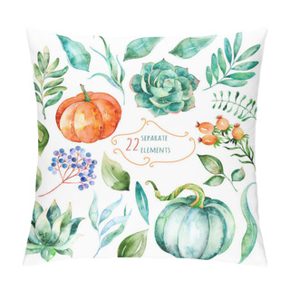 Personality  Set Of Watercolor Elements  Pillow Covers
