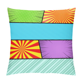 Personality  Comic Pages Colorful Composition Pillow Covers