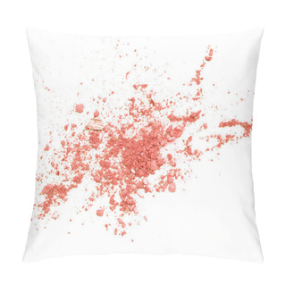 Personality  Orange Eyeshadow Crushed On White Close Up For Background Pillow Covers