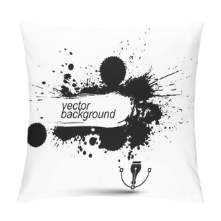 Personality  Ink Splashes Monochrome Seamless Pattern Pillow Covers