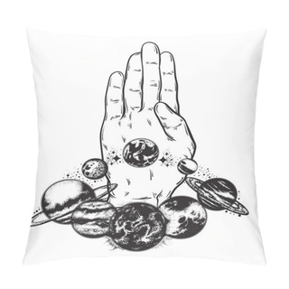 Personality  Vector Hand Drawn Illustration Pillow Covers