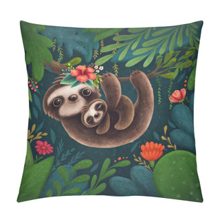 Personality  Cute Sloths Pillow Covers