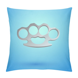 Personality  Brass Knuckles. Vector Illustration Pillow Covers