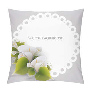 Personality  Floral Frame. Vector Design Pillow Covers