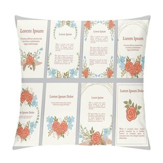 Personality  Romantic Wedding Invitation Set Pillow Covers