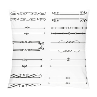 Personality  Calligraphic Decorative Elements. Set Of Design Elements. Pillow Covers