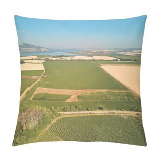 Personality  Aerial View Of Green Fields And Trees, Czech Republic Pillow Covers