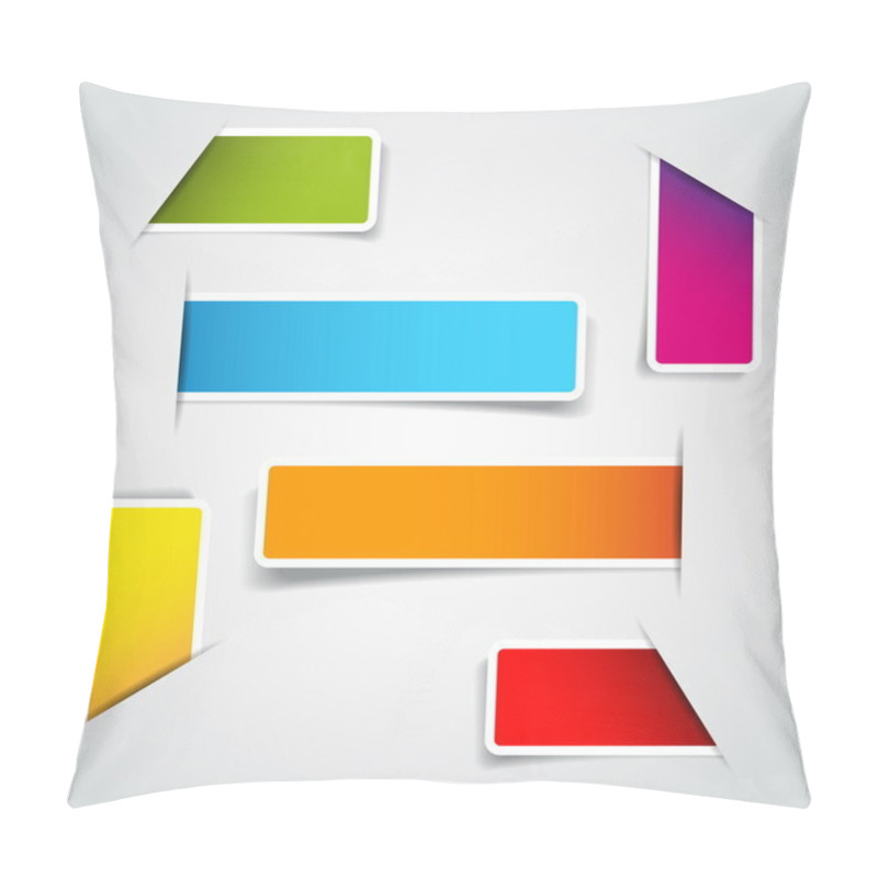 Personality  Blank rectangle labels pillow covers