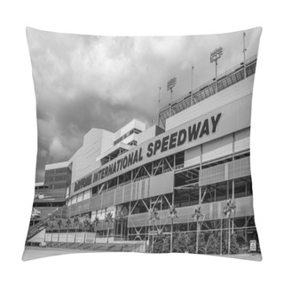 Personality  Datytona, Florida. July 19, 2019.Daytona International Speedway Is Known As The World Center Of Racing Pillow Covers