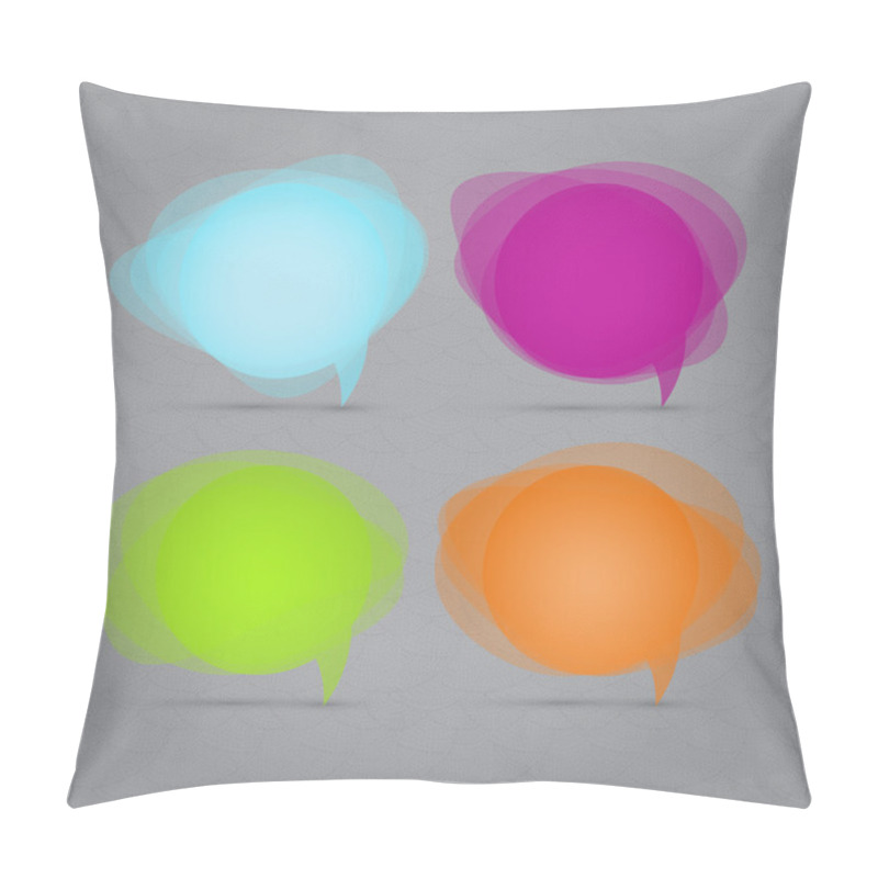 Personality  Vector Set Of Speech Bubbles. Pillow Covers