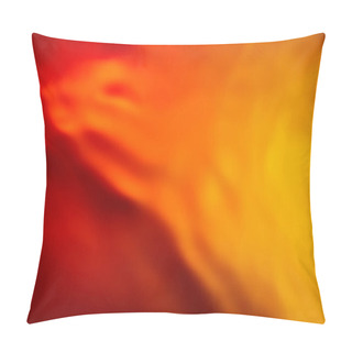 Personality  Beautiful Abstract Background From Mixed Water And Oil In Orange Color Pillow Covers