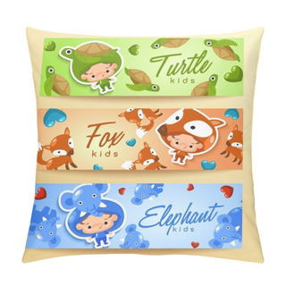 Personality  Cartoon Animals Pattern Set Pillow Covers