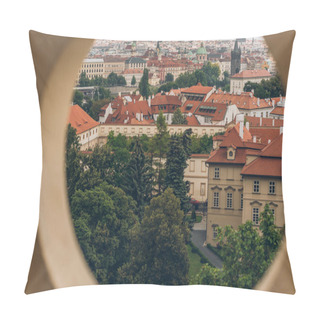 Personality  Selective Focus Of Beautiful Prague Old Town Cityscape, Prague, Czech Republic Pillow Covers
