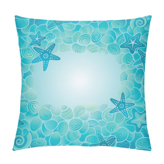 Personality  Sea Floor Card Pillow Covers