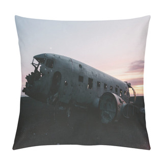 Personality  Plane Wreck Pillow Covers