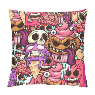 Personality  Dessert Monsters Pillow Covers