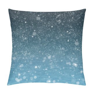 Personality  Absract Night Landscape With Snow Pillow Covers