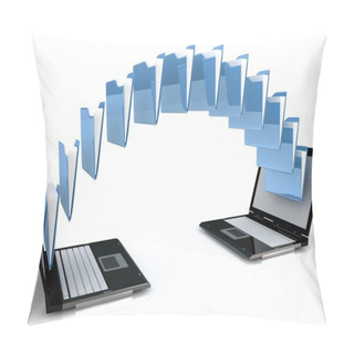 Personality  3d File Sharing Concept Pillow Covers
