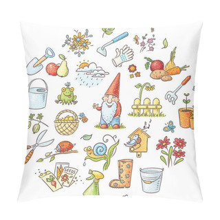 Personality  Cartoon Gardening Set Pillow Covers