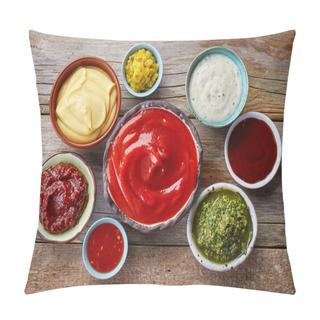 Personality  Various Dip Sauces Pillow Covers