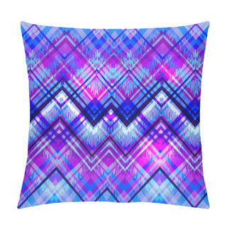 Personality  Ethnic Zigzag Pattern In Retro Colors Pillow Covers
