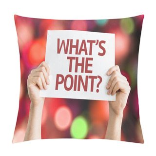 Personality  What's The Point? Card Pillow Covers