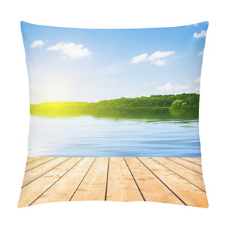 Personality  Lake And Board Pillow Covers