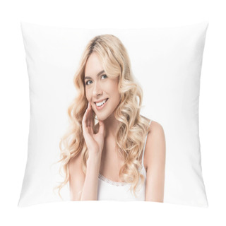 Personality  Attractive Blonde Woman Pillow Covers