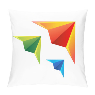 Personality  Colorful Paper Planes Pillow Covers
