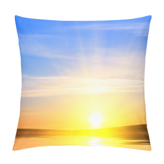 Personality  Sunrise Over Ocean. Pillow Covers