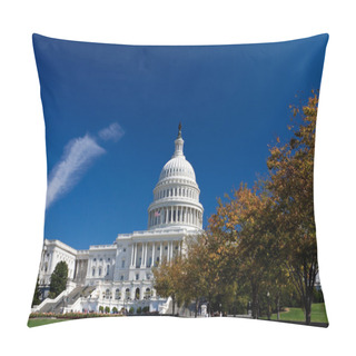 Personality  Capitol Building, Dome, Autumn Foliage Washington DC, Polarized Pillow Covers