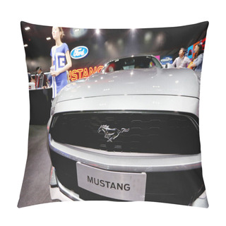 Personality  A Ford Mustang Is Displayed During The 16th Shanghai International Automobile Industry Exhibition, Also Known As Auto Shanghai 2015, In Shanghai, China, 22 April 2015. Pillow Covers