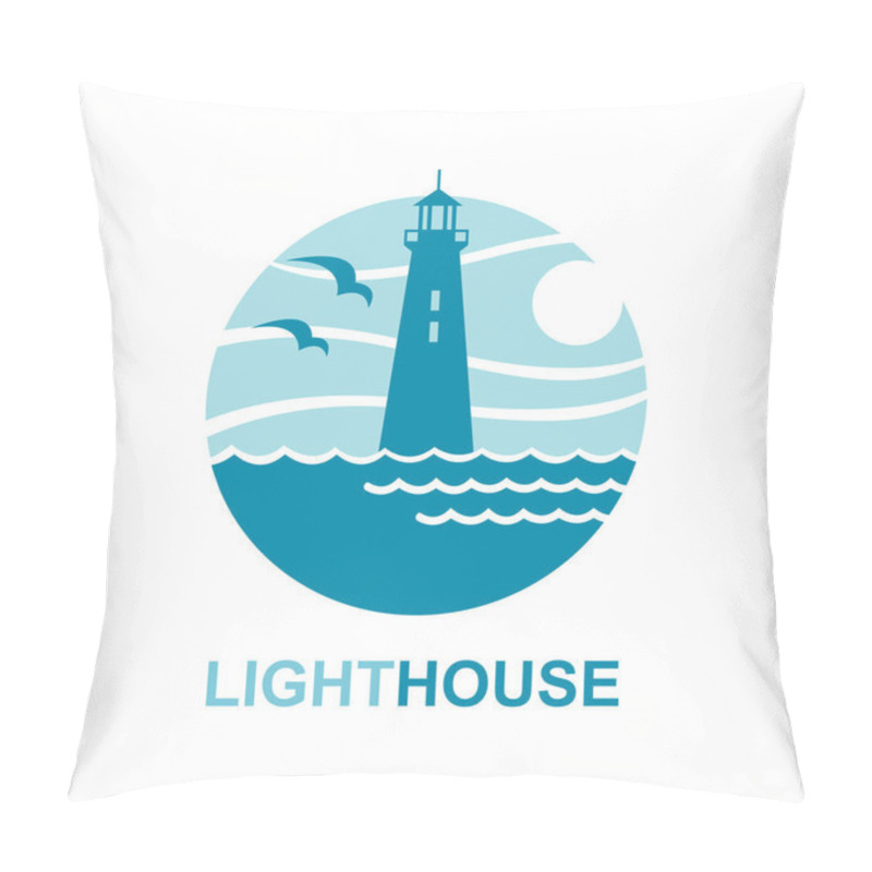 Personality  Lighthouse Icon Design Pillow Covers