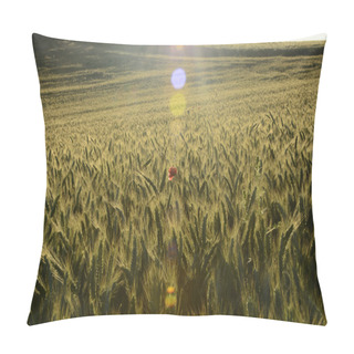 Personality  Outside The City - Rural Landscape - A Field Pillow Covers