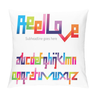 Personality  Reel Love Joining Font Pillow Covers