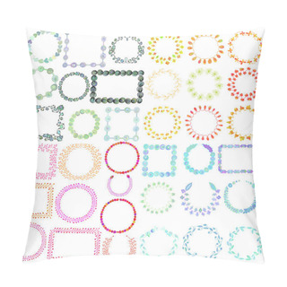 Personality  Beautiful Floral Wreathes Pillow Covers